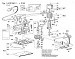 Bosch 0 603 250 001 P 20 Orbital Sander 110 V / Eu Spare Parts